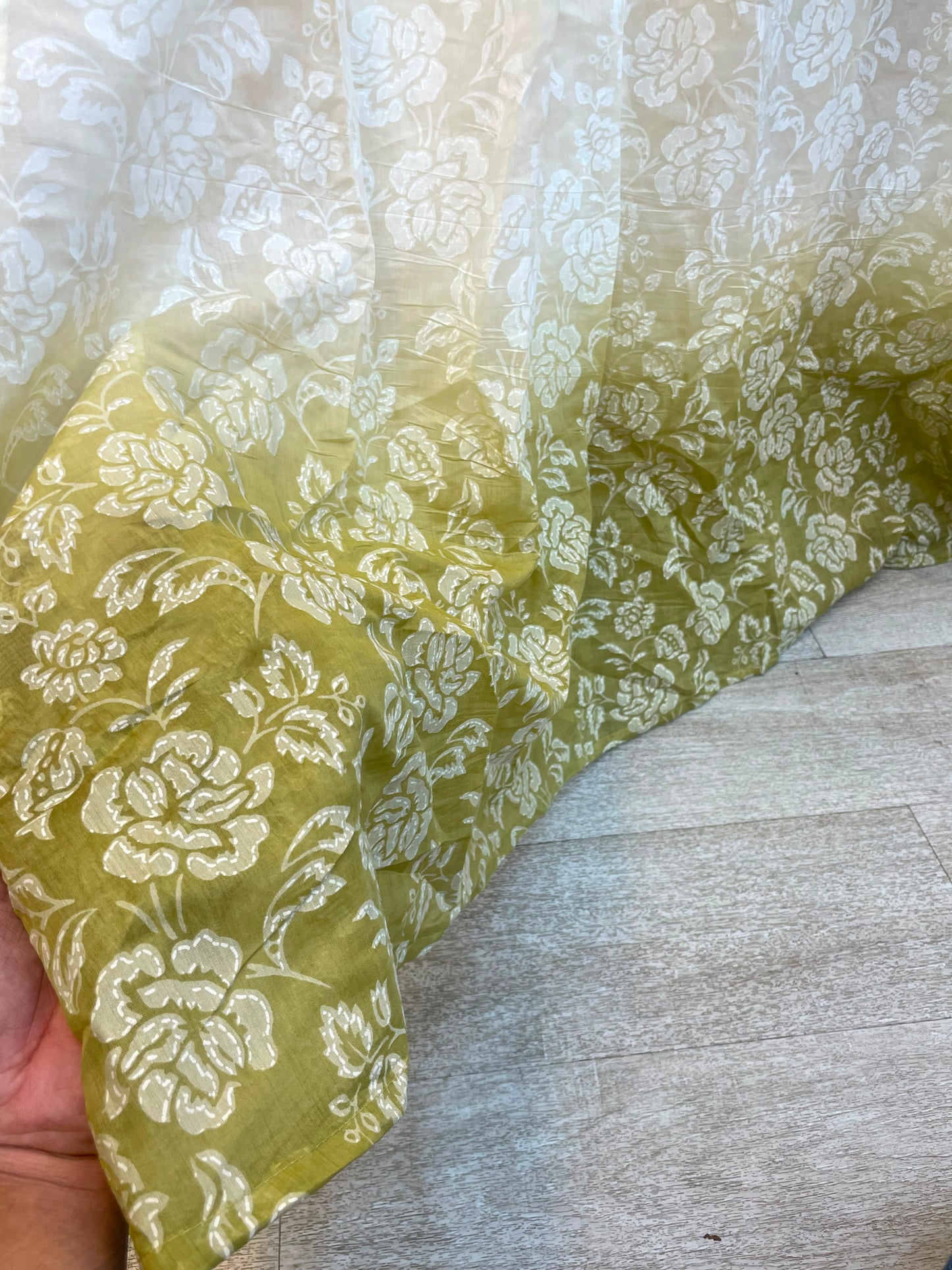 996 Floral Flare Coord Set - Lime