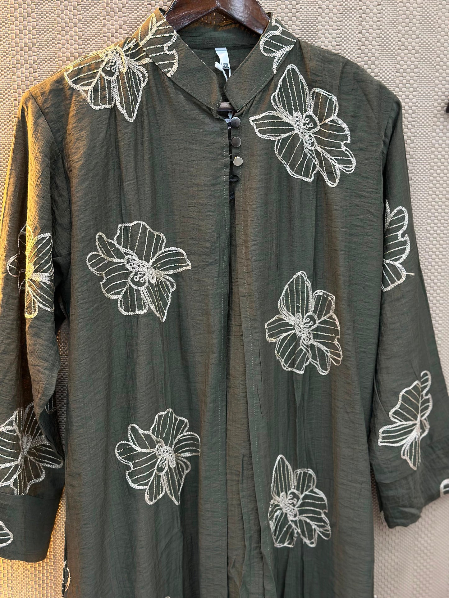 925 Modest Long Coord-Set -  Olive Green