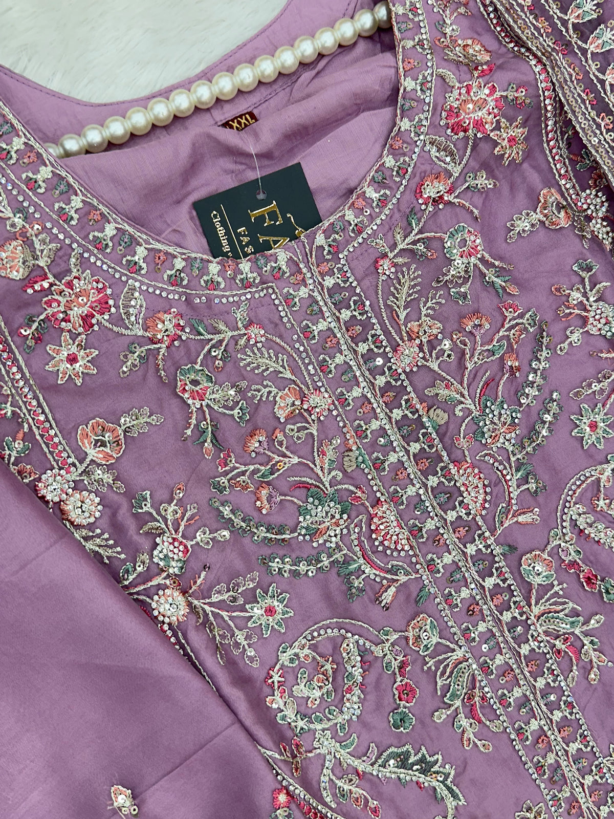 1434 Heavy Pakistani Partywear - Dusty Purple