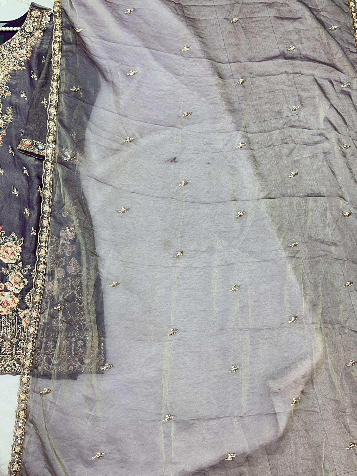 1426 Heavy Pakistani Partywear - Purple