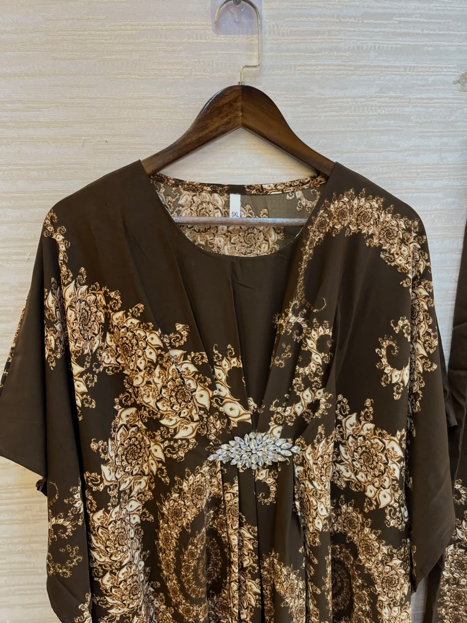 1201 Kaftan Coord Set - Dark Chocolate