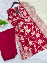 814 Readymade Pakistani Printed Coord-Set