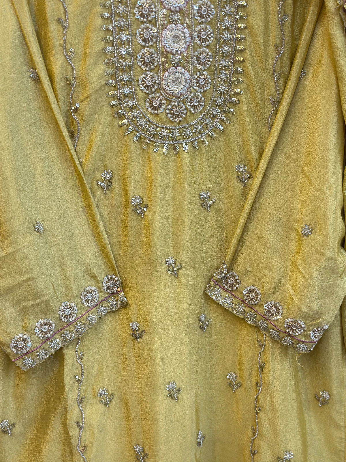 1784 Pakistani Party Wear - Mustard Yellow
