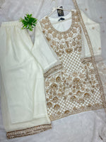 1427 Heavy Pakistani Partywear - White