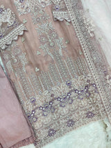 1147 Mushk Premium Pakistani Partywear - Onion Pink