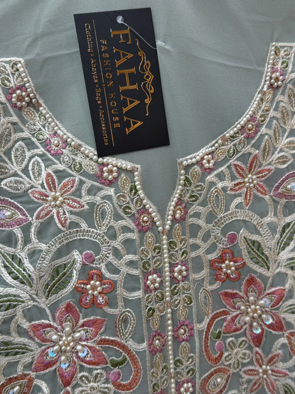 1440 Partywear Unstitched Partywear - Pista Green