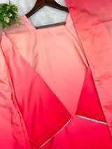 1245 Ombere Shade Coord Set - Peach | Red