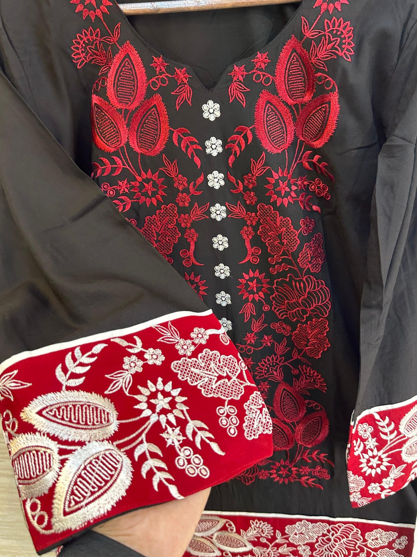 1096 Readymade Customize Embroidered 2-Pcs Coordset