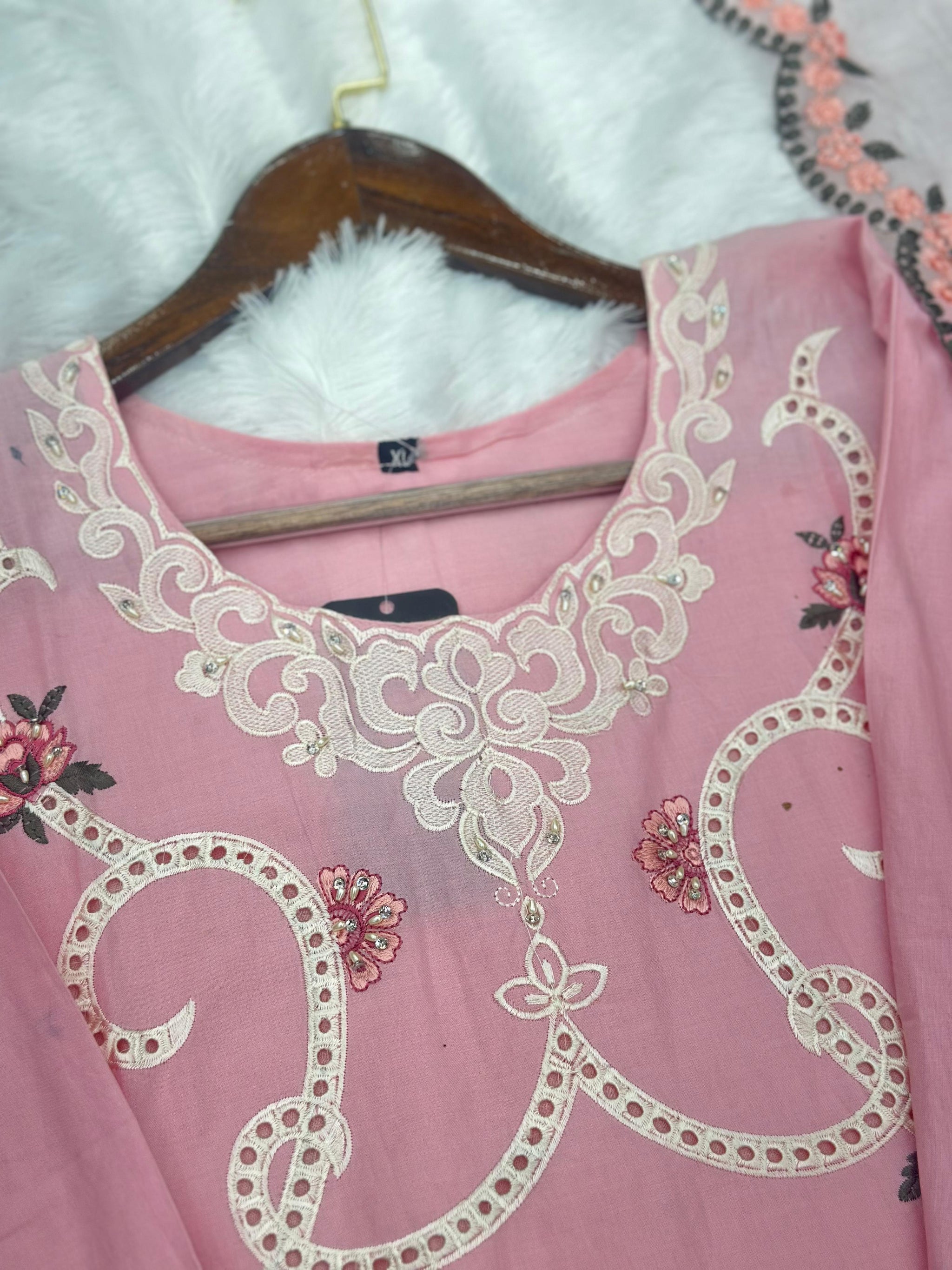 658 Premium Pakistani Lawn Cordset Set