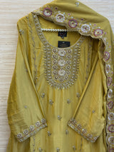 1784 Pakistani Party Wear - Mustard Yellow