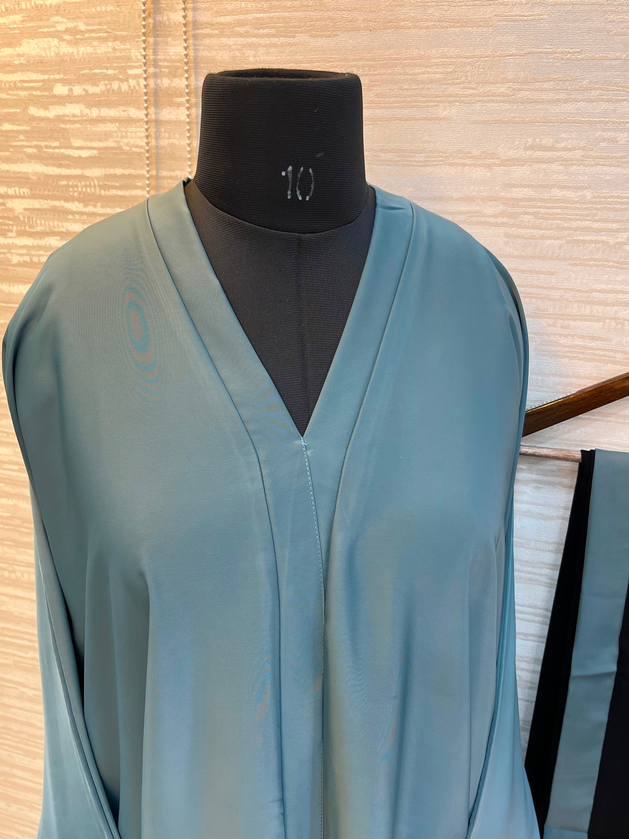 1112 The Premium Abaya - Teal Blue