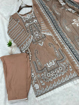 934 Pakistani Embroidered Suit