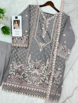 1143 Premium Pakistani Partywear - Grey