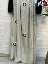 895 Floral Flare Coord Set - Cream
