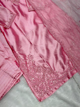 635 Mushk Farshi Set - Baby Pink