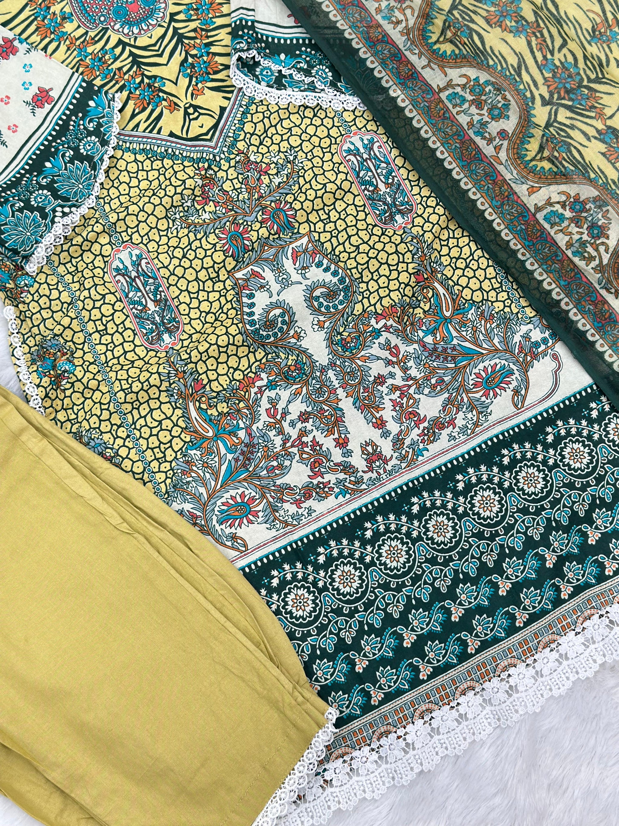 1074 Pakistani Printed Suit