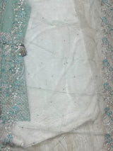 1430 Heavy Pakistani Partywear - Sky Blue