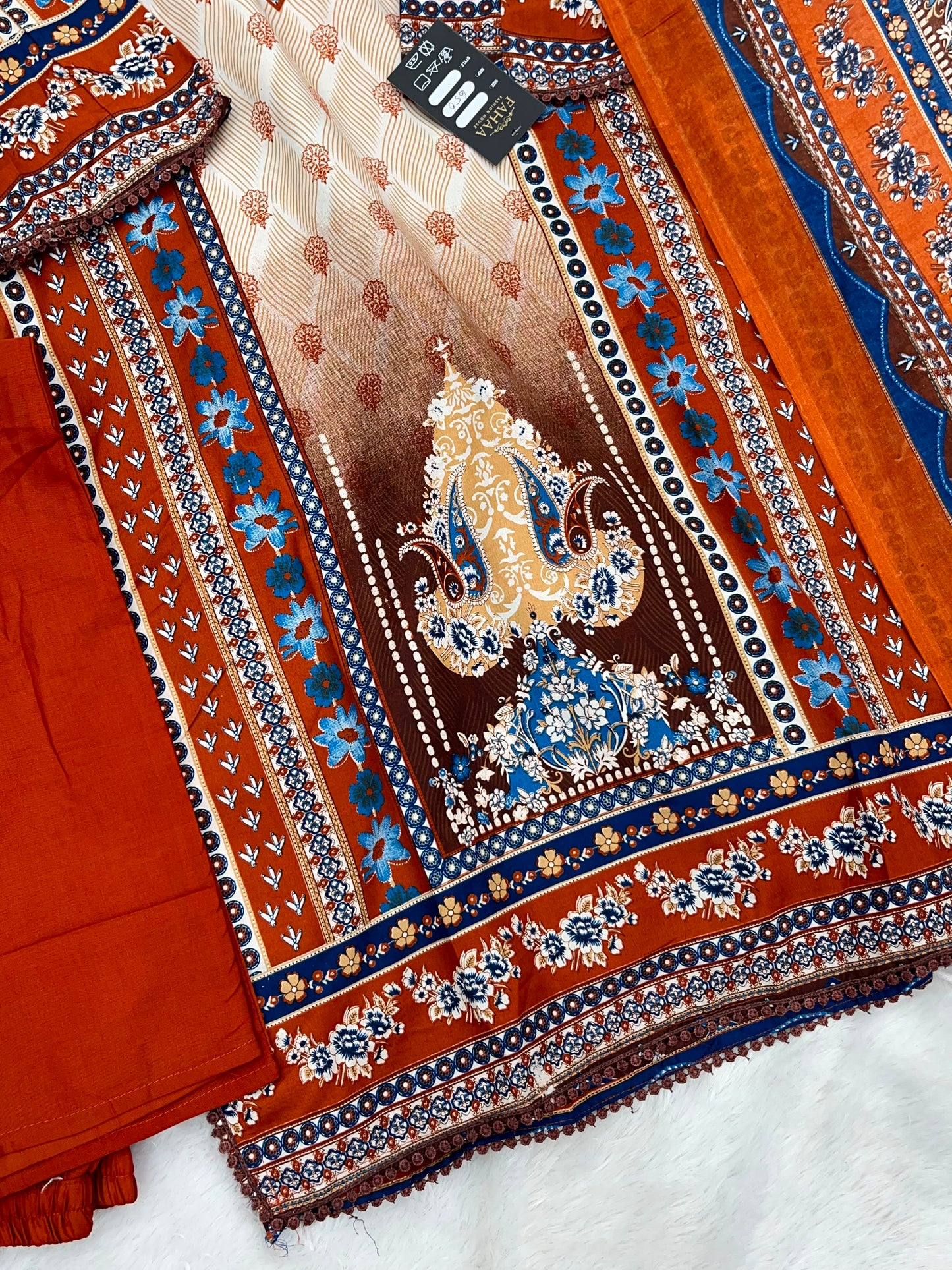 1258 Pakistani Printed Suit