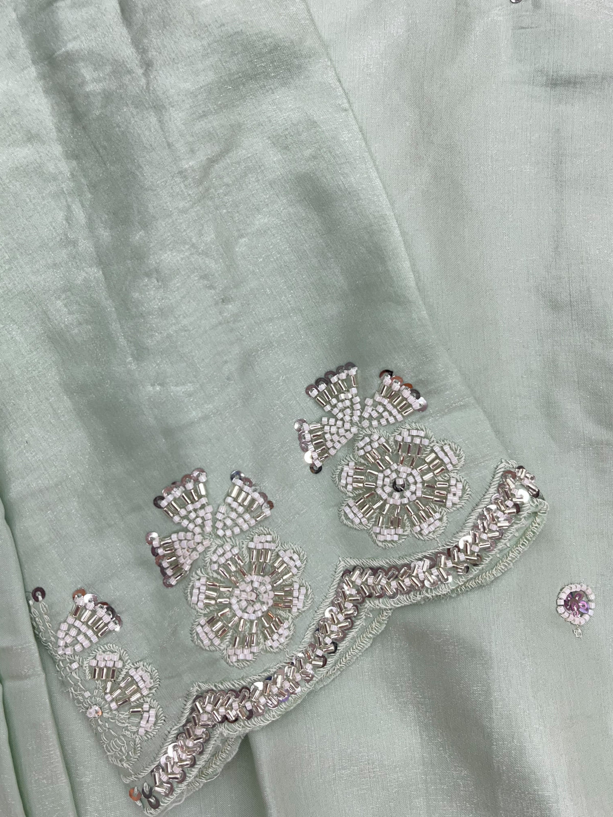 1431 Heavy Pakistani Partywear - Mint Green