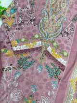 1051 Pakistani Embroidered Suit