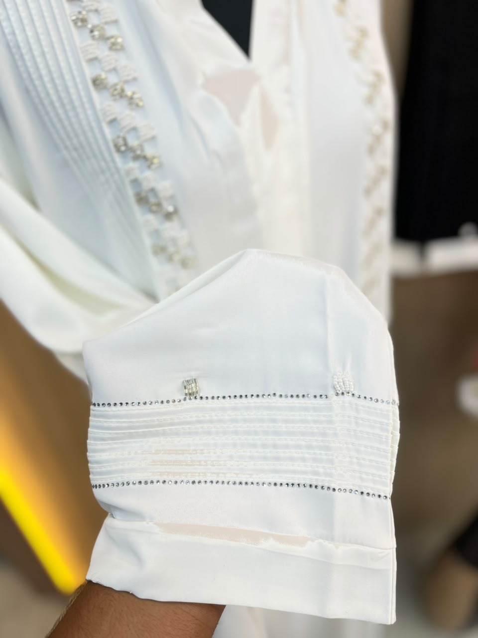 1123 The Premium Abaya - Ivory