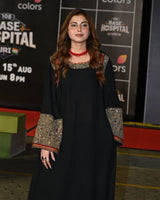 1339 Farhana Bhatt's Viral Kashmiri-style Embroidered  Long 3-Pcs Coordset