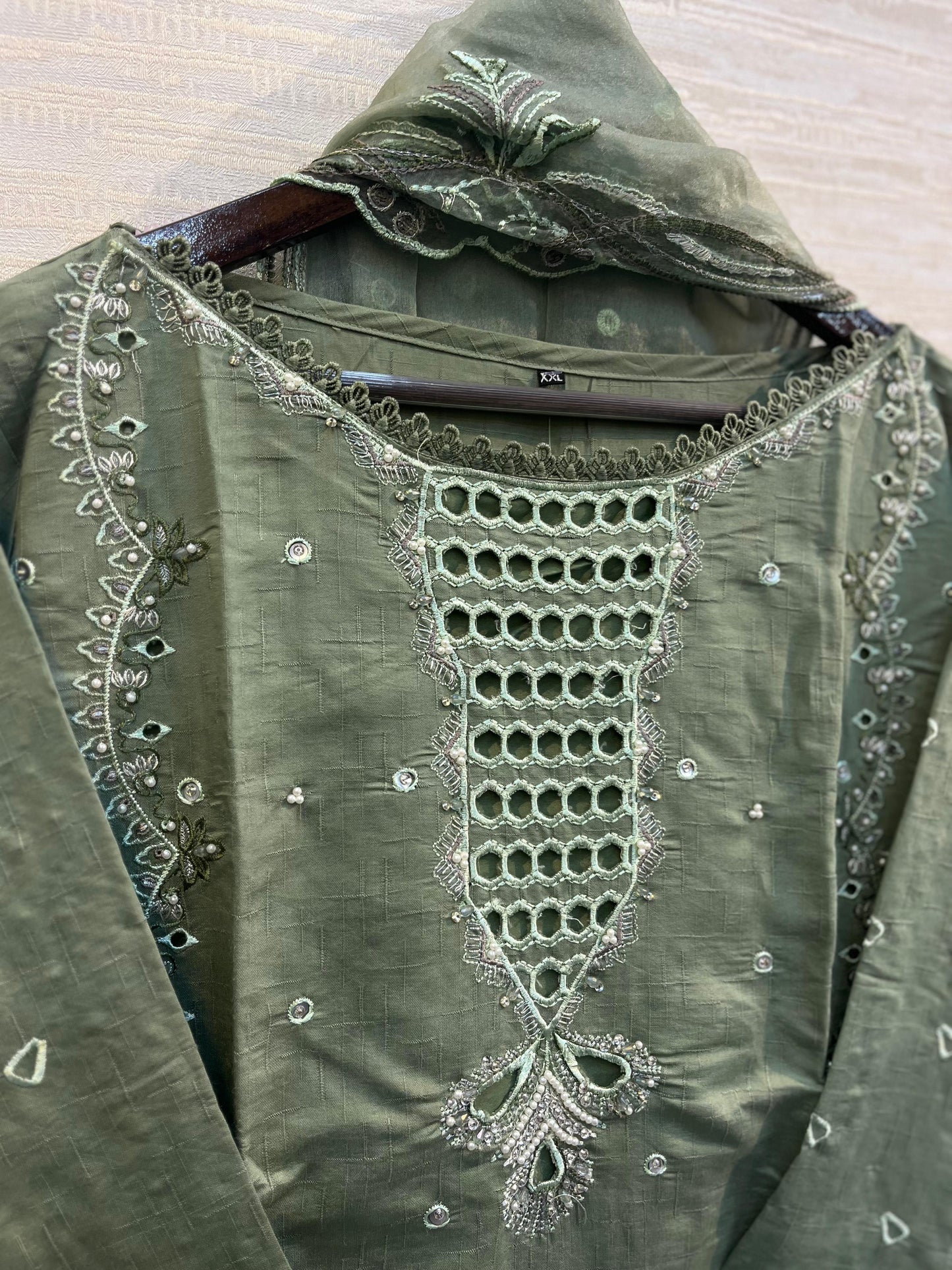 621 Premium Pakistani Party Wear - Green