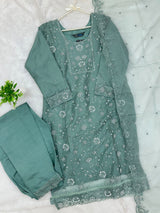 1432 Heavy Pakistani Partywear - Dusty Peach