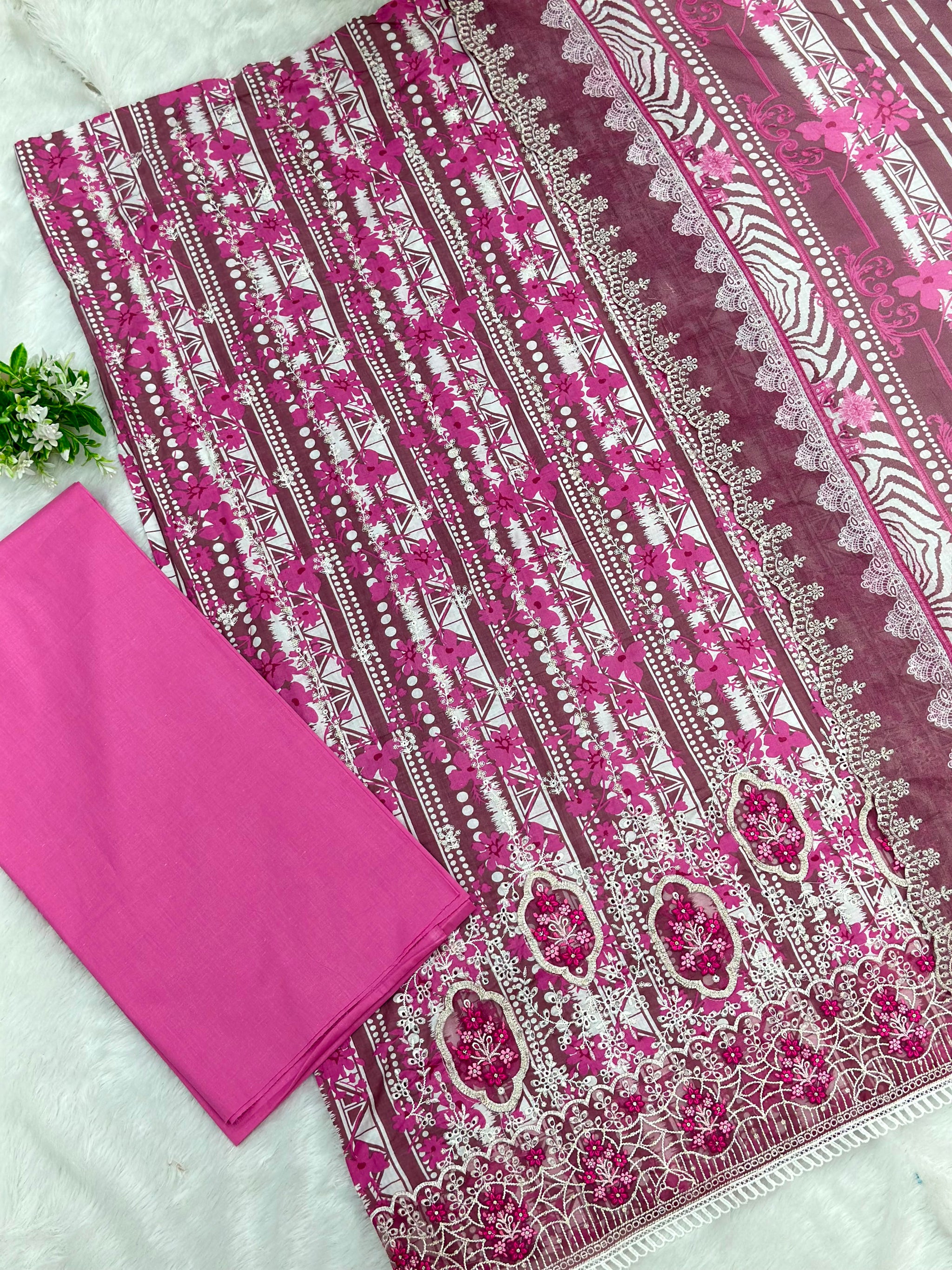 995 Unstitched Casual Lawn Suit