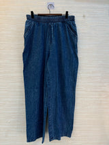 1195 Denim Crochet Coord Set - Navy Blue