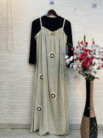 895 Floral Flare Coord Set - Cream