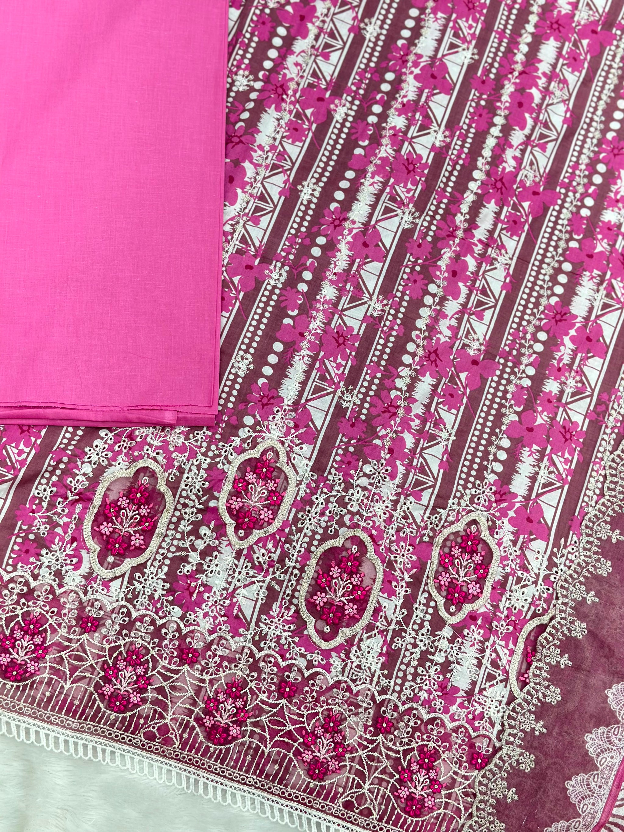 995 Unstitched Casual Lawn Suit