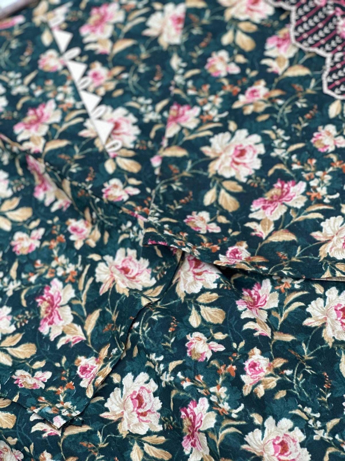 682 Pakistani Lawn Suit -  Black