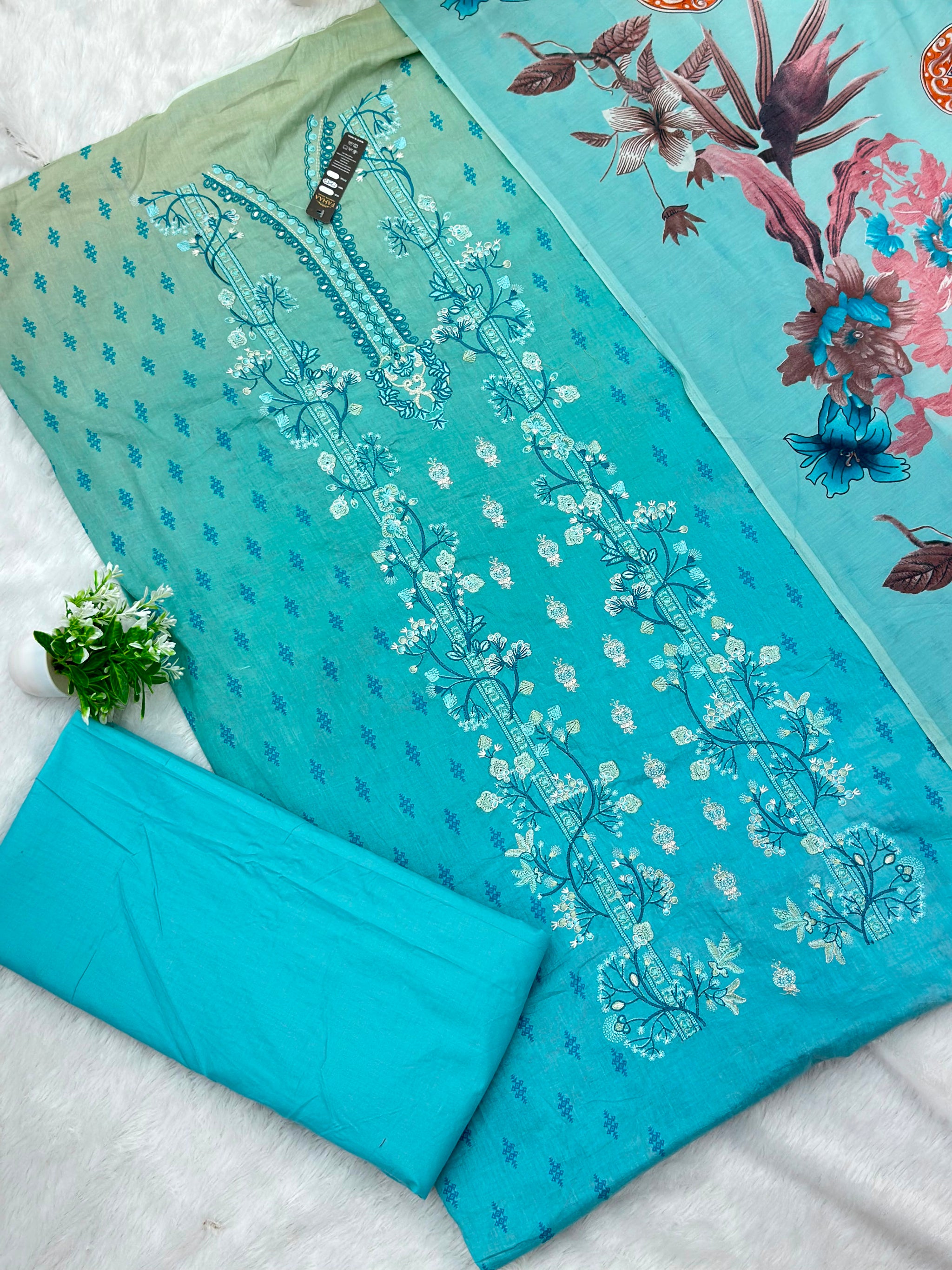 994 Unstitched Casual Lawn Suit