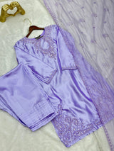 635 Mushk Farshi Set - Lilac