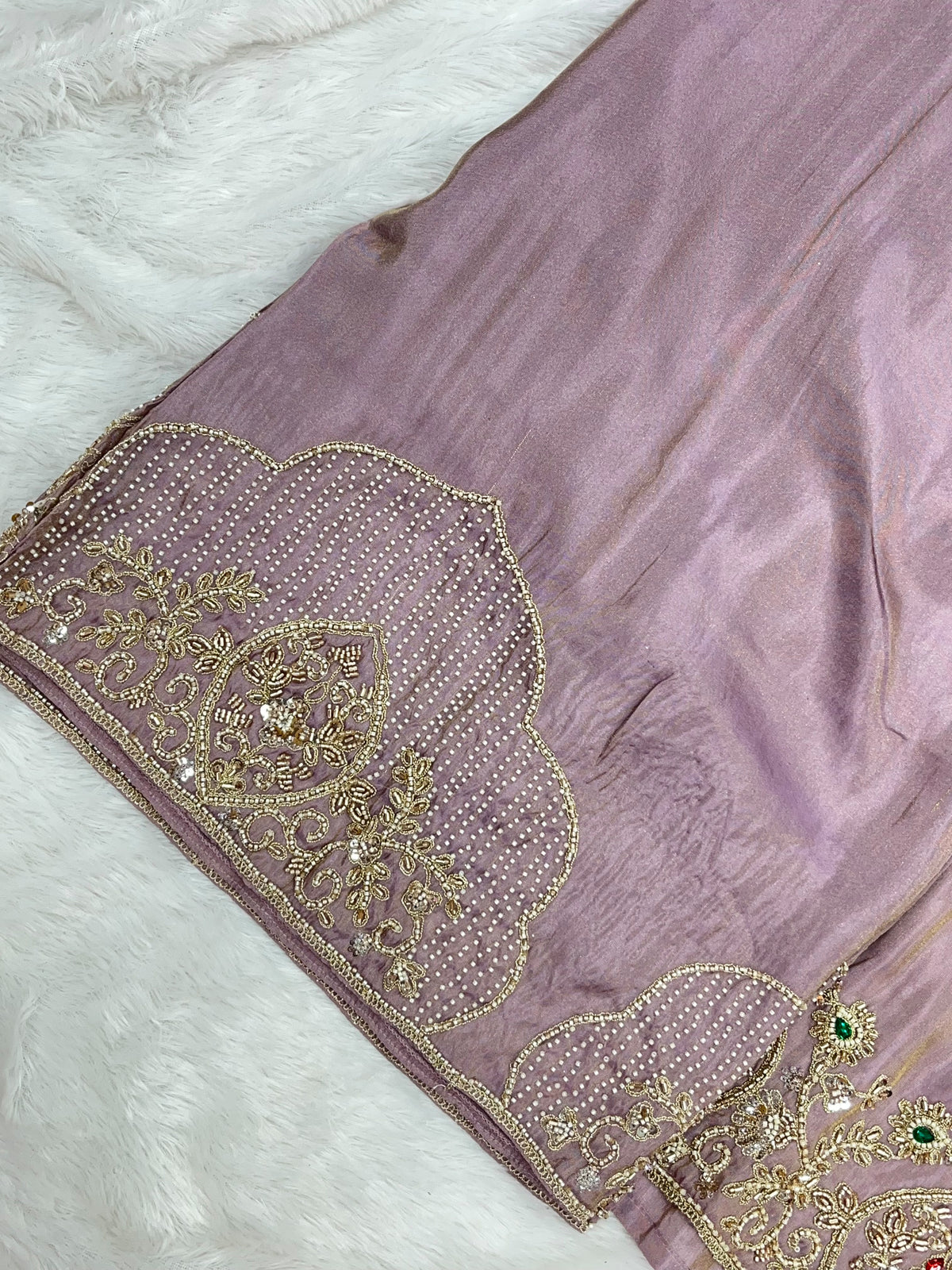 1425 Pakistani Sharara Set - Lilac