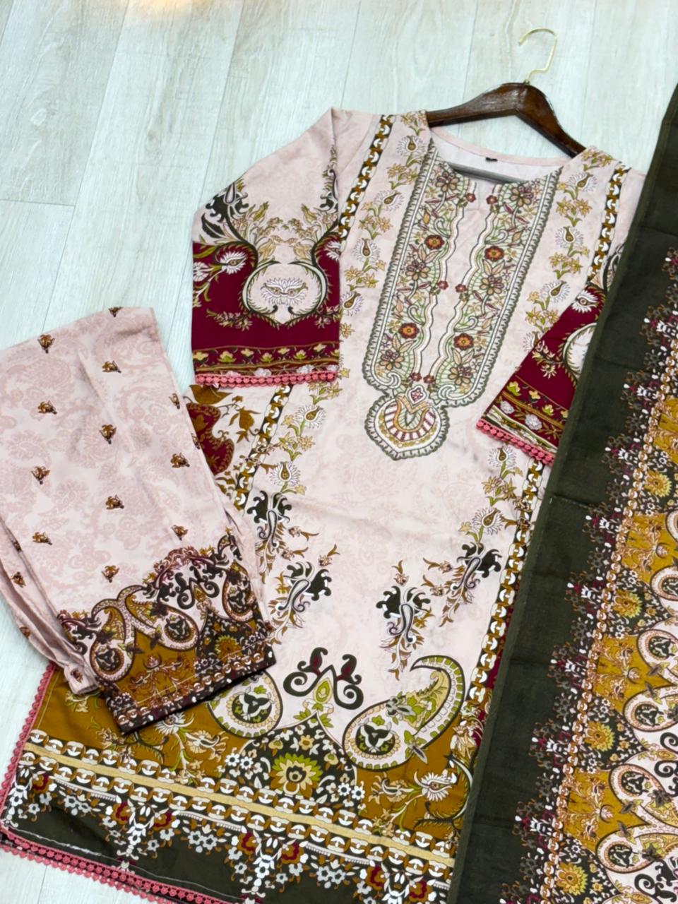 ROMANI MAHIRA 3PC EMBROIDERY SUIT code 562