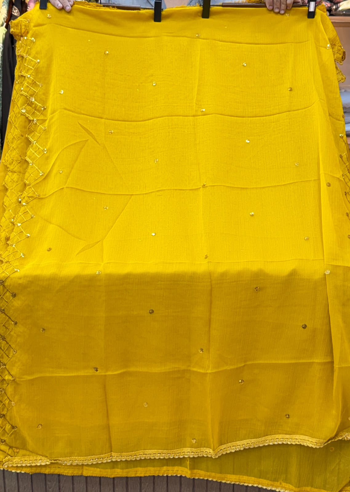 1442 Motifz Unstitched Partywear - Yellow