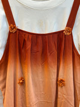 1015 Floral Flare Coord Set - Rust