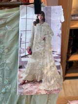 1488 Pakistani Unstitched Party Wear - Pista Green