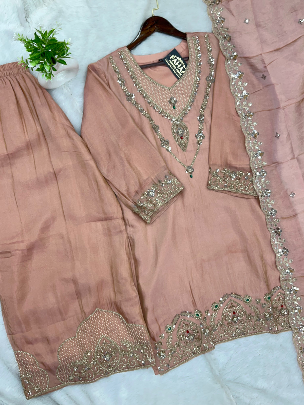 1425 Pakistani Sharara Set - Pink