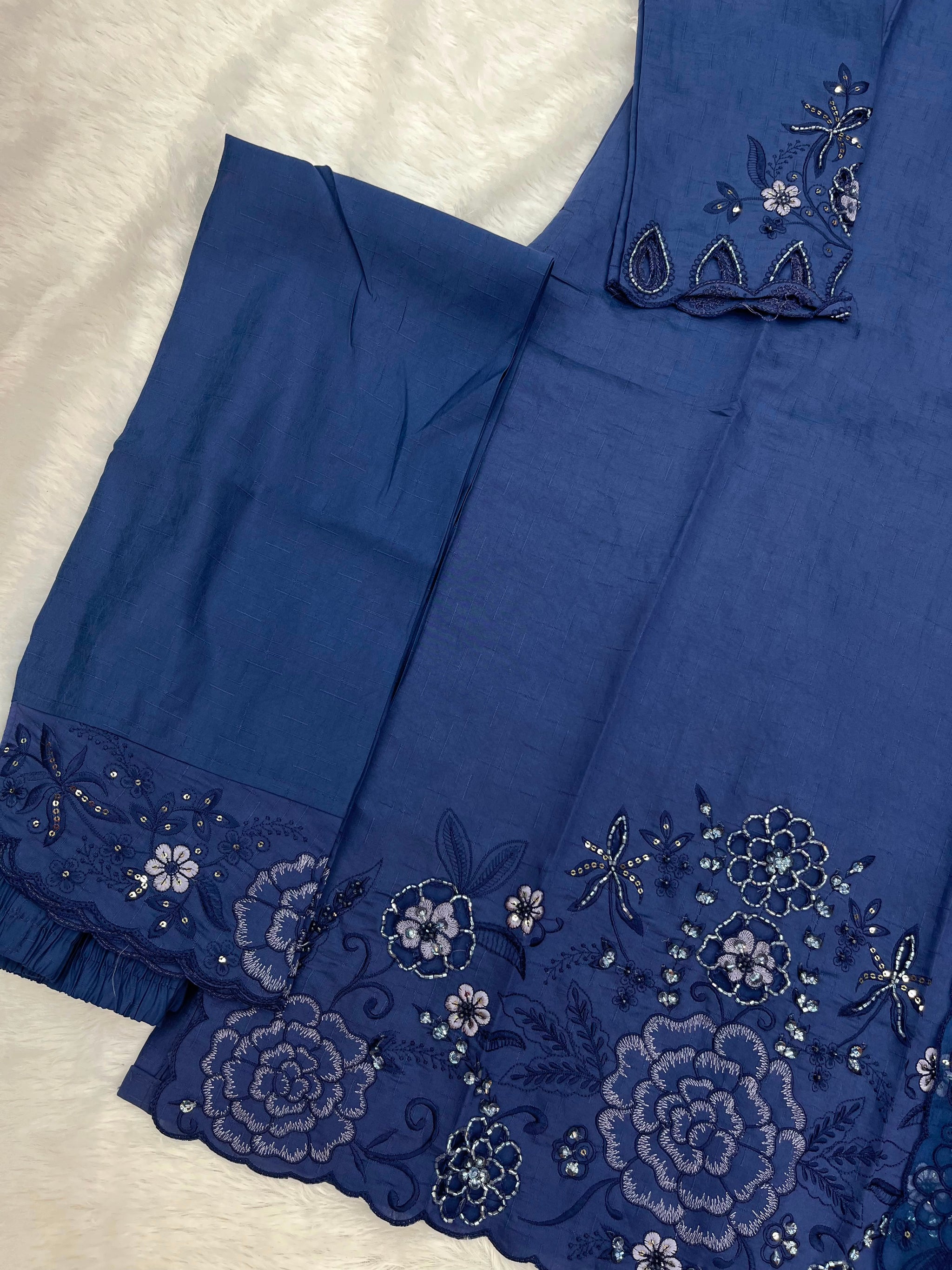 1148 Premium Pakistani Partywear - Royal Blue