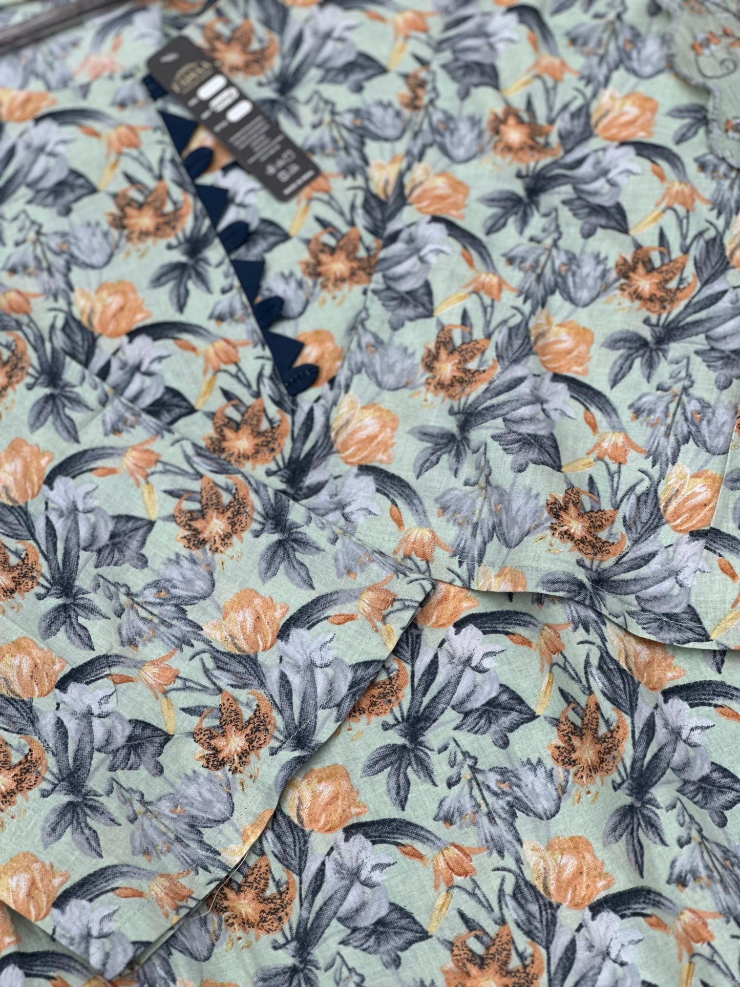 682 Pakistani Lawn Suit - Pista Green