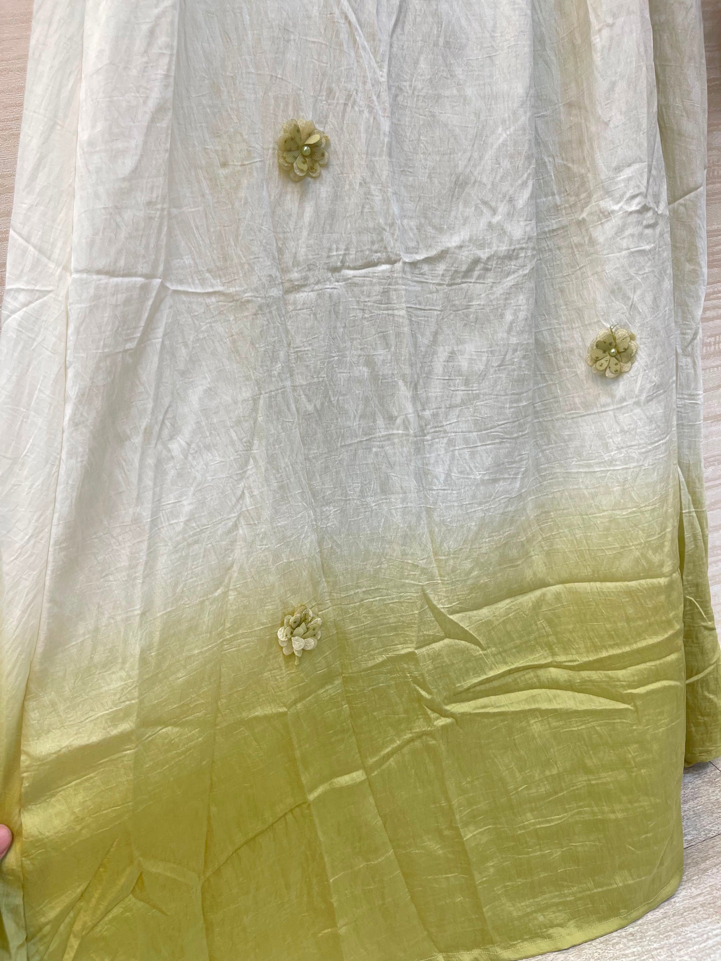 1015 Floral Flare Coord Set - Olive Green