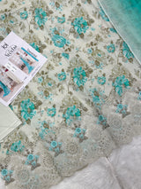 888 Unstitched OG Areeba by Tawakkal Fabrics Embroidered Lawn Suit