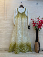 996 Floral Flare Coord Set - Lime