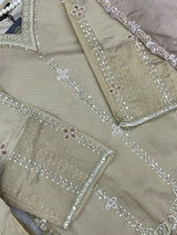 1428 Heavy Pakistani Partywear - Pista Green