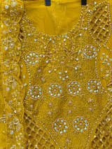 1442 Motifz Unstitched Partywear - Yellow