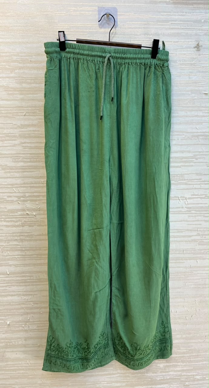 1205 Kashmiri Embroidered Coord Set - Parrot Green