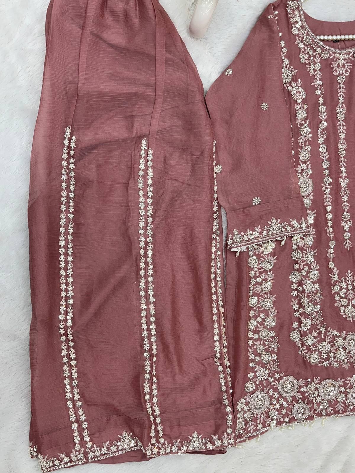 1429 Heavy Pakistani Partywear - Pink
